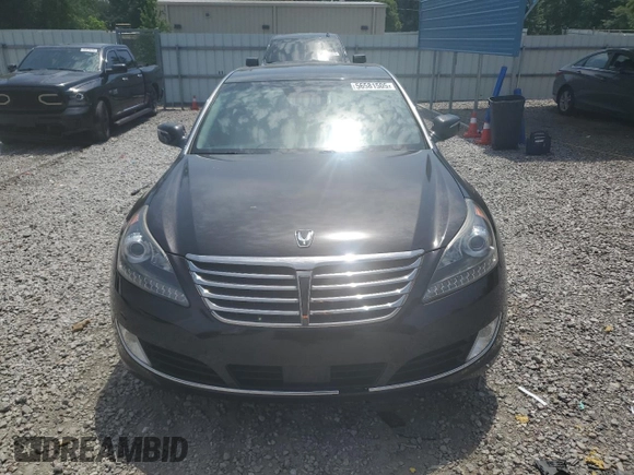 2014 Hyundai Equus Signature with VIN KMHGH4JH4EU074679, listed as a Copart auction lot 56581505 with 118,846 mi miles and Salvage title. Bid and sale history available at DreamBid. Image 5.