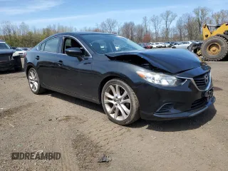 2016 Mazda Mazda6 i Touring with VIN JM1GJ1V56G1475081, listed as a Copart auction lot 54123615 with 72,502 mi miles and Salvage Title. Bid and sale history available at carsss.com. Image 4.