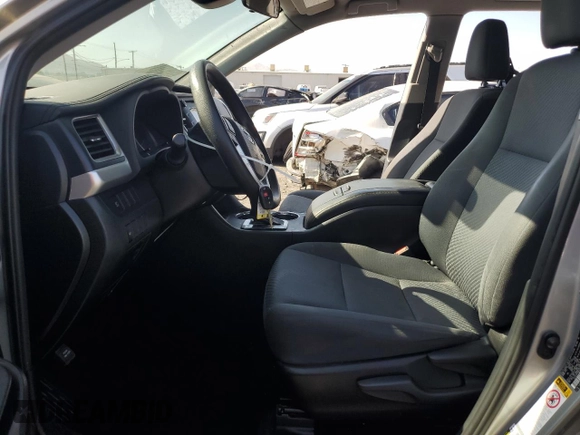 2019 Toyota Highlander LE with VIN 5TDZZRFH6KS350151, listed as a Copart auction lot 60683445 with 57,853 mi miles and Salvage title. Bid and sale history available at DreamBid. Image 7.