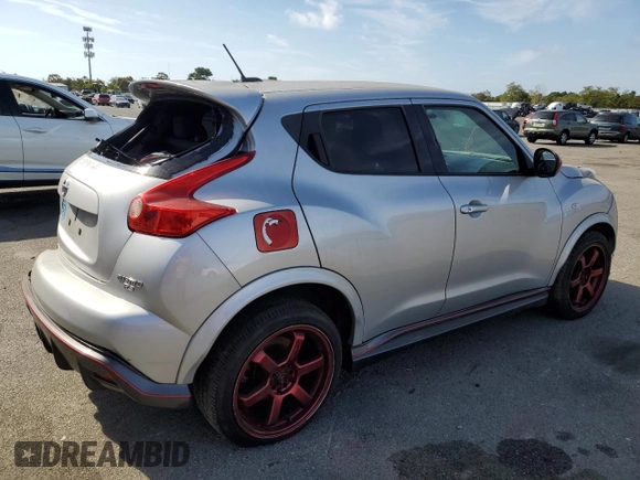 2014 Nissan Juke NISMO RS with VIN JN8DF5MV1ET150180, listed as a Copart auction lot 74289044 with 142,268 mi miles and Salvage Title. Bid and sale history available at carsss.com. Image 3.