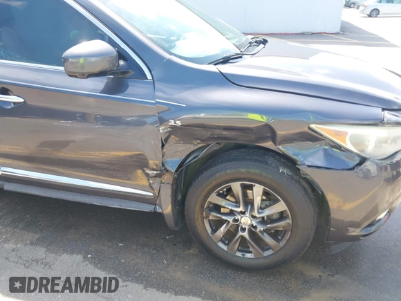 2014 Infiniti QX60 with VIN 5N1AL0MM6EC551107, listed as a IAAI auction lot 42094400 with 161,861 mi miles and . Bid and sale history available at DreamBid. Image 6.