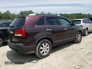2012 Kia Sorento LX with VIN 5XYKT3A64CG194955, listed as a Copart auction lot 59443524 with 185,185 mi miles and Salvage Title. Bid and sale history available at DreamBid. Image 3.