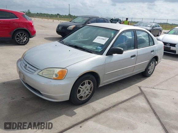 2001 Honda Civic LX z VIN 2HGES16571H586185, wystawiony jako IAAI lot #42133861 z przebiegiem 212 773 mil mil oraz . Historia ofert i sprzedaży dostępna na DreamBid. Obrazek 2.