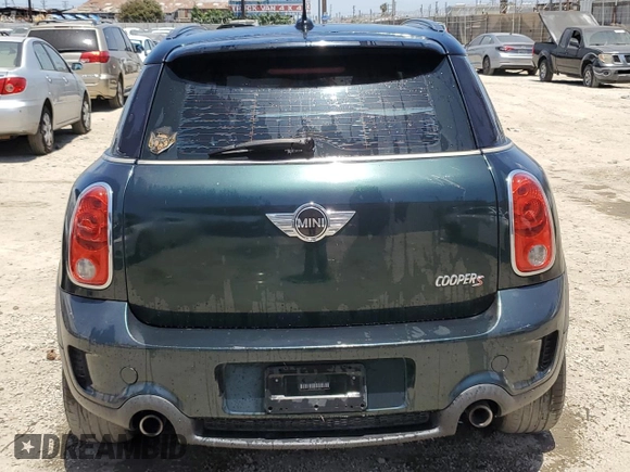2012 MINI Countryman S with VIN WMWZC3C58CWL83403, listed as a Copart auction lot 61290125 with 122,714 mi miles and Clean title. Bid and sale history available at DreamBid. Image 6.