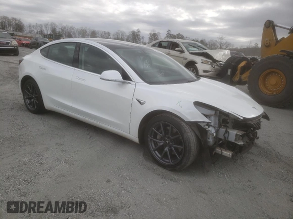 2020 Tesla Model 3 Long Range with VIN 5YJ3E1EBXLF636977, listed as a Copart auction lot 49852305 with 65,236 mi miles and Salvage Title. Bid and sale history available at carsss.com. Image 4.