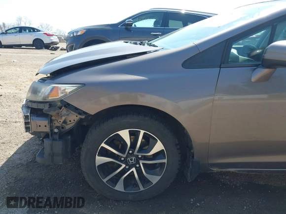 2014 Honda Civic Sedan EX with VIN 19XFB2F87EE082739, listed as a IAAI auction lot 42017492 with 158,988 mi miles. Bid and sale history available at carsss.com. Image 19.