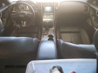 2021 Infiniti Q50 Red Sport 400 with VIN JN1FV7DR8MM881044, listed as a Copart auction lot 49596795 with 47,460 mi miles and Clean title. Bid and sale history available at DreamBid. Image 8.