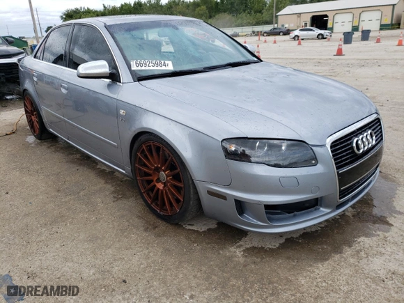 2006 Audi S4 SE with VIN WUAGL78E16A700016, listed as a Copart auction lot 66925984 with 143,727 mi miles and Salvage Title. Bid and sale history available at carsss.com. Image 4.
