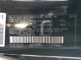 2024 Lexus TX 350 with VIN 5TDAAAA65RS007966, listed as a Copart auction lot 85343724 with 35,782 mi miles and Salvage title. Bid and sale history available at DreamBid. Image 14.