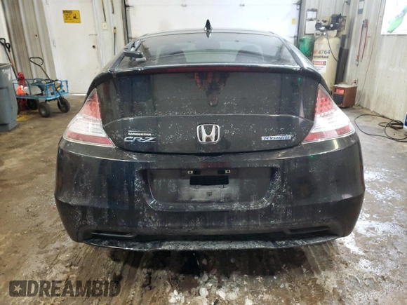2013 Honda CR-Z EX with VIN JHMZF1C60DS002674, listed as a Copart auction lot 46168235 with 83,253 mi miles and Salvage Title. Bid and sale history available at carsss.com. Image 6.