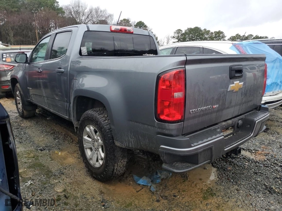 2020 Chevrolet Colorado 2WD LT with VIN 1GCGSCEN3L1218172, listed as a Copart auction lot 88867605 with 91,441 mi miles and Salvage Title. Bid and sale history available at carsss.com. Image 2.