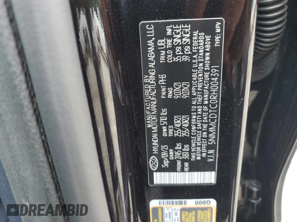 2024 Genesis GV70 Sport с VIN 5NMMCDTC0RH004391, выставлен на аукционе Copart как лот 59707115 с пробегом 9 486 миль миль и Списание • Salvage title. История ставок и продаж доступна на DreamBid. Изображение 14.