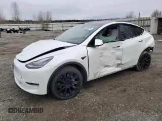 2021 Tesla Model Y Standard Range with VIN 5YJYGDED6MF121446, listed as a Copart auction lot 48629295 with Not Provided miles and Salvage Title. Bid and sale history available at carsss.com. Image 1.