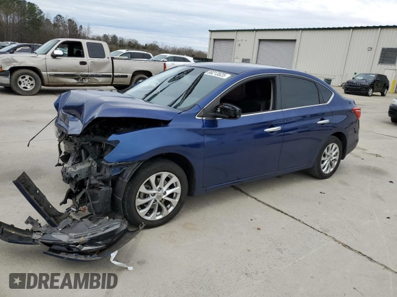2019 Nissan Sentra SV with VIN 3N1AB7AP9KY215293, listed as a Copart auction lot 88213525 with 48,725 mi miles and Salvage Title. Bid and sale history available at DreamBid. Image 1.