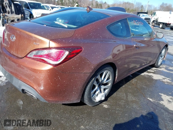 2013 Hyundai Genesis Coupe R-Spec with VIN KMHHT6KD2DU084006, listed as a IAAI auction lot 41630418 with 87,605 mi miles and . Bid and sale history available at DreamBid. Image 4.