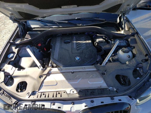 2023 BMW X4 M40i with VIN 5UX43DT00P9R86047, listed as a Copart auction lot 47321295 with 21,640 mi miles and Salvage title. Bid and sale history available at DreamBid. Image 12.