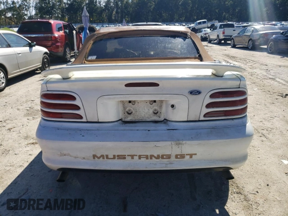 1995 Ford Mustang z VIN 1FALP45T0SF152059, wystawiony jako Copart lot #41786005 z przebiegiem 133 906 mil mil oraz Szkoda całkowita • Salvage title. Historia ofert i sprzedaży dostępna na DreamBid. Obrazek 6.