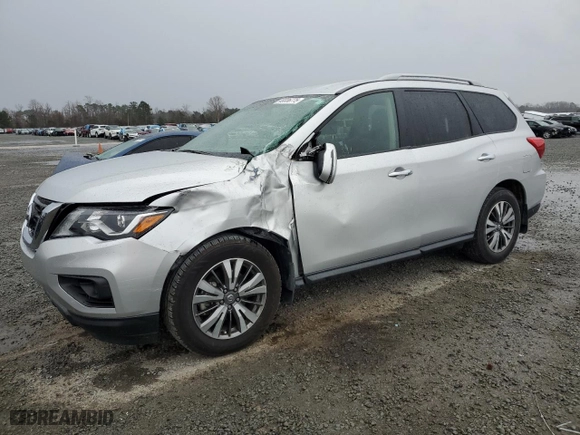 2020 Nissan Pathfinder S with VIN 5N1DR2ANXLC603596, listed as a Copart auction lot 48336775 with 70,756 mi miles and Salvage Title. Bid and sale history available at carsss.com. Image 1.