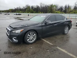 2020 Infiniti Q50 Luxe z VIN JN1EV7AR9LM252987, wystawiony jako Copart lot #57478285 z przebiegiem 55 119 mil mil oraz Szkoda całkowita • Salvage title. Historia ofert i sprzedaży dostępna na DreamBid. Obrazek 1.