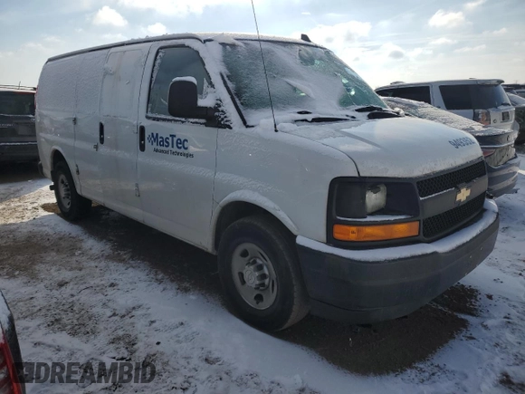 2017 Chevrolet Express Cargo with VIN 1GCWGAFF9H1289313, listed as a Copart auction lot 86978034 with 202,794 mi miles and Salvage title. Bid and sale history available at DreamBid. Image 4.