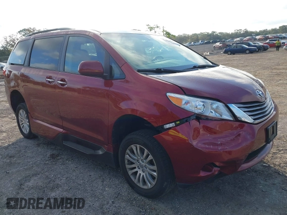 2016 Toyota Sienna XLE with VIN 5TDYK3DC8GS701072, listed as a IAAI auction lot 41154795 with 52,600 mi miles and . Bid and sale history available at DreamBid. Image 1.