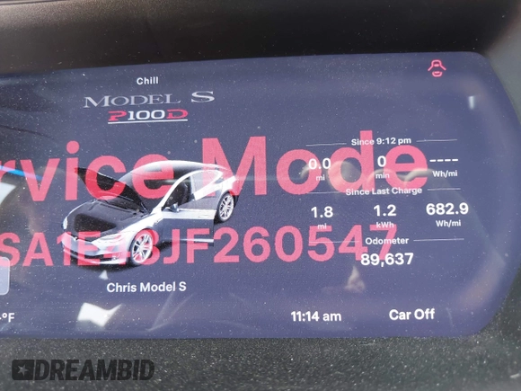 2018 Tesla Model S 75D with VIN 5YJSA1E43JF260547, listed as a IAAI auction lot 42346240 with 89,637 mi miles and . Bid and sale history available at DreamBid. Image 7.