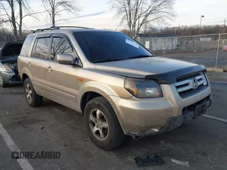 2007 Honda Pilot EX-L with VIN 2HKYF18667H509331, listed as a IAAI auction lot 41453510 with 228,746 mi miles and . Bid and sale history available at carsss.com. Image 1.