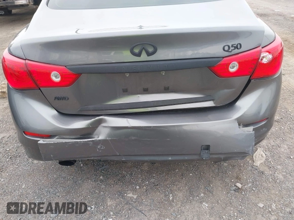 2016 Infiniti Q50 Premium with VIN JN1EV7AR5GM345768, listed as a IAAI auction lot 41738518 with 124,783 mi miles and . Bid and sale history available at carsss.com. Image 6.