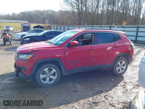 2018 Jeep Compass Latitude z VIN 3C4NJDBB3JT249146, wystawiony jako IAAI lot #41208876 z przebiegiem 78 192 mil mil oraz . Historia ofert i sprzedaży dostępna na DreamBid. Obrazek 14.