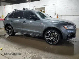 2017 Audi SQ5 Premium Plus with VIN WA1CCAFP9HA036655, listed as a Copart auction lot 85700074 with 73,337 mi miles and Salvage Title. Bid and sale history available at carsss.com. Image 4.
