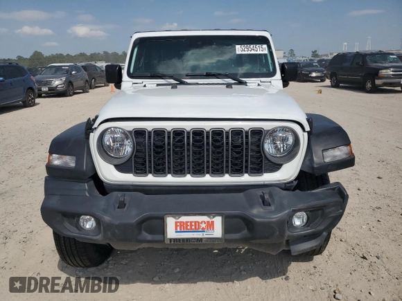 2025 Jeep Wrangler Sport S z VIN 1C4PJXDN6SW511299, wystawiony jako Copart lot #52954515 z przebiegiem 1 679 mil mil oraz Szkoda całkowita • Salvage title. Historia ofert i sprzedaży dostępna na DreamBid. Obrazek 5.