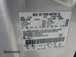 2006 Ford F-150 STX with VIN 1FTRX12W56NA71121, listed as a Copart auction lot 49388495 with 158,971 mi miles and Salvage Title. Bid and sale history available at carsss.com. Image 12.