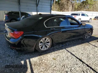 2011 BMW 7 Series 740Li with VIN WBAKB4C5XBC574198, listed as a Copart auction lot 81507884 with 158,437 mi miles and Salvage title. Bid and sale history available at DreamBid. Image 3.