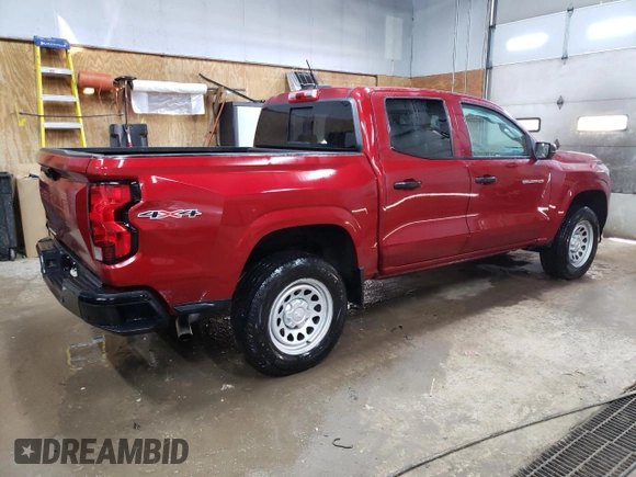 2023 Chevrolet Colorado 4WD Work Truck z VIN 1GCGTBEC4P1255873, wystawiony jako Copart lot #47452705 z przebiegiem 8 672 mil mil oraz Szkoda całkowita • Salvage title. Historia ofert i sprzedaży dostępna na DreamBid. Obrazek 3.