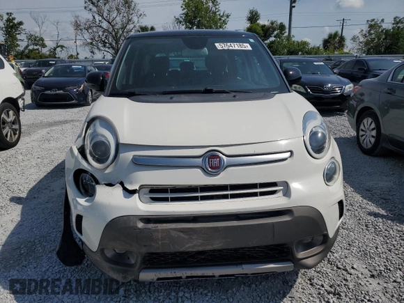2014 FIAT 500L Trekking with VIN ZFBCFADH9EZ015734, listed as a Copart auction lot 57647185 with 67,302 mi miles and Salvage title. Bid and sale history available at DreamBid. Image 5.