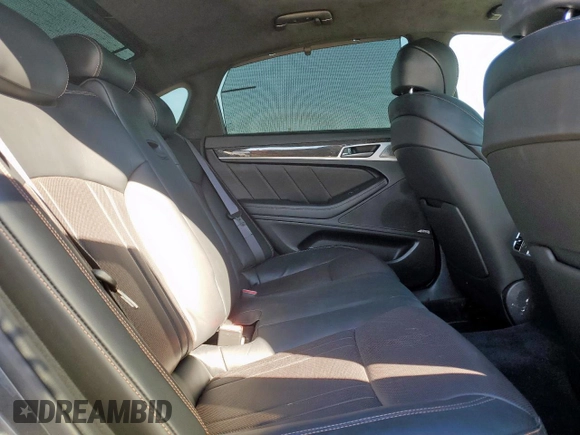 2018 Genesis G80 Sport with VIN KMHGN4JB5JU219162, listed as a Copart auction lot 46816185 with 58,056 mi miles and Salvage Title. Bid and sale history available at DreamBid. Image 10.