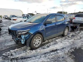 2022 Chevrolet Equinox LS with VIN 3GNAXSEVXNS237361, listed as a Copart auction lot 45090815 with 51,762 mi miles and Salvage Title. Bid and sale history available at carsss.com. Image 1.