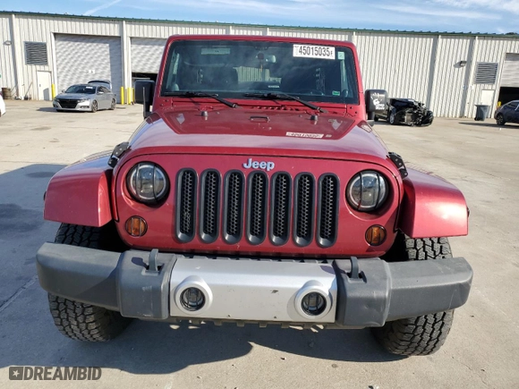 2013 Jeep Wrangler Unlimited Sahara with VIN 1C4BJWEG2DL608296, listed as a Copart auction lot 45015035 with 57,158 mi miles and Clean Title. Bid and sale history available at carsss.com. Image 5.