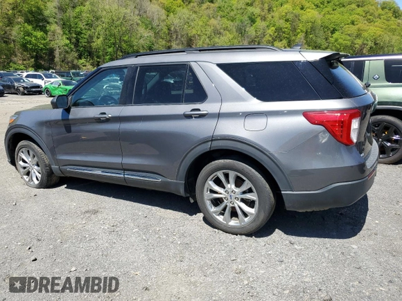 2021 Ford Explorer XLT z VIN 1FMSK8DH1MGA29114, wystawiony jako Copart lot #55319215 z przebiegiem 51 371 mil mil oraz Szkoda całkowita • Salvage title. Historia ofert i sprzedaży dostępna na DreamBid. Obrazek 2.