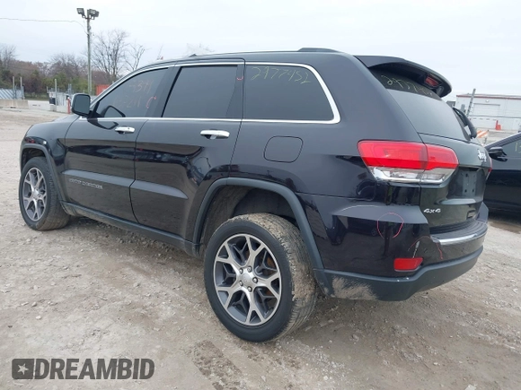 2019 Jeep Grand Cherokee Limited X with VIN 1C4RJFBG3KC637211, listed as a IAAI auction lot 40964270 with 41,611 mi miles and . Bid and sale history available at DreamBid. Image 3.