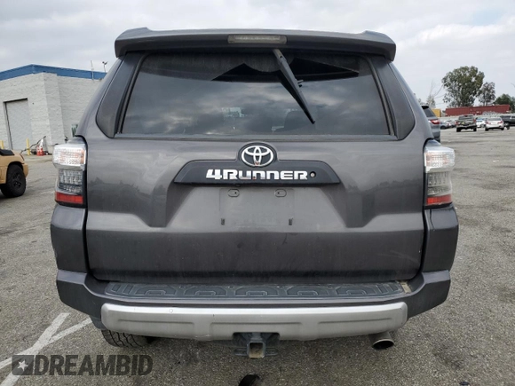2018 Toyota 4Runner SR5 with VIN JTEBU5JRXJ5539376, listed as a Copart auction lot 49808395 with 76,373 mi miles and Salvage Title. Bid and sale history available at DreamBid. Image 6.