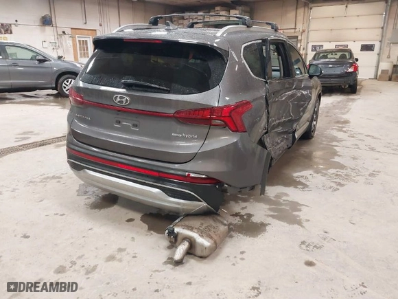 2022 Hyundai Santa Fe Hybrid SEL Premium with VIN KM8S3DA16NU035538, listed as a IAAI auction lot 41715589 with 86,124 mi miles. Bid and sale history available at carsss.com. Image 4.