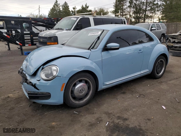 2012 Volkswagen Beetle 2.5L w/Sun/Sound/Nav PZEV with VIN 3VWJP7AT9CM618529, listed as a Copart auction lot 84940494 with 102,838 mi miles and Salvage Title. Bid and sale history available at carsss.com. Image 1.