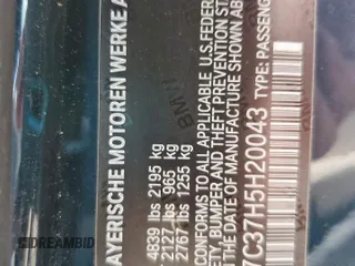 2017 BMW 4 Series 430i z VIN WBA4U7C37H5H20043, wystawiony jako Copart lot #57810165 z przebiegiem 63 419 mil mil oraz Szkoda całkowita • Salvage title. Historia ofert i sprzedaży dostępna na DreamBid. Obrazek 12.