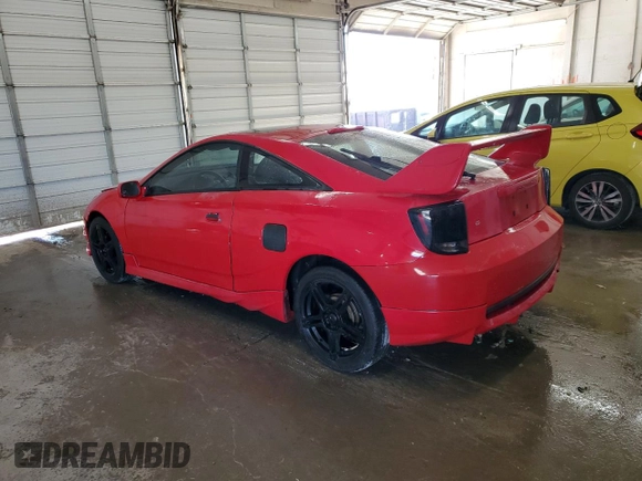 2002 Toyota Celica GT with VIN JTDDR32TX20112016, listed as a Copart auction lot 80249374 with 353,834 mi miles and Salvage Title. Bid and sale history available at carsss.com. Image 2.