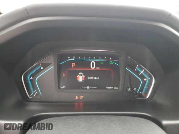 2020 Honda Odyssey EX with VIN 5FNRL6H57LB038073, listed as a Copart auction lot 54979525 with 38,114 mi miles and Salvage title. Bid and sale history available at DreamBid. Image 9.