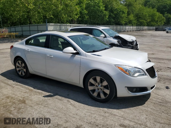 2016 Buick Regal Premium II with VIN 2G4GT5GX3G9117332, listed as a Copart auction lot 59085775 with 155,729 mi miles and Salvage title. Bid and sale history available at DreamBid. Image 4.