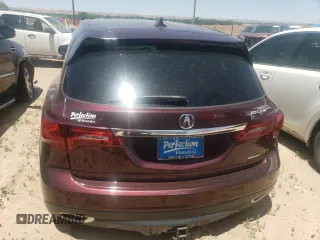 2014 Acura MDX Technology with VIN 5FRYD4H41EB035871, listed as a Copart auction lot 60826125 with Not provided miles and Non repairable. Bid and sale history available at DreamBid. Image 6.