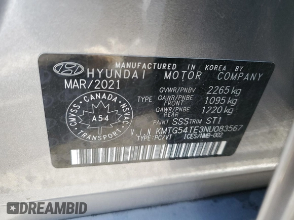 2022 Genesis G70 3.3T z VIN KMTG54TE3NU083567, wystawiony jako Copart lot #77187143 z przebiegiem 21 343 mil mil oraz Czysty tytuł • Clean title. Historia ofert i sprzedaży dostępna na DreamBid. Obrazek 13.