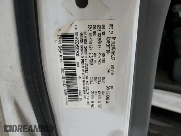 2005 Dodge Caravan SE с VIN 1D4GP25B05B229311, выставлен на аукционе Copart как лот 52186995 с пробегом 77 422 миль миль и Чистый • Clean title. История ставок и продаж доступна на DreamBid. Изображение 13.